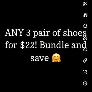 3 PAIR OF SHOES FOR $22!!!